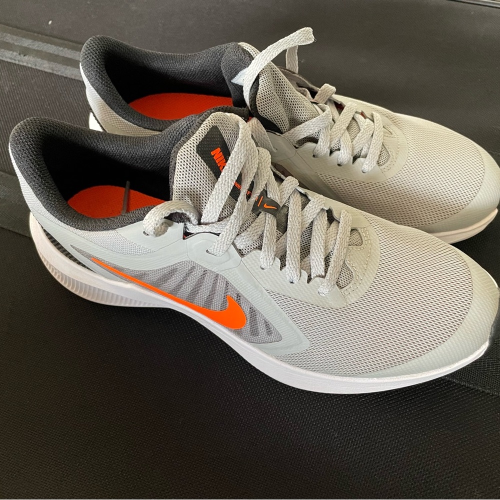 Nike Youth Gray and Orange Running Shoes